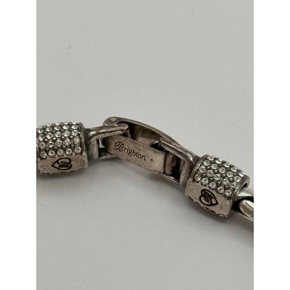 Brighton Meridian Silver Barrel Crystals Bracelet - Picture 2 of 4